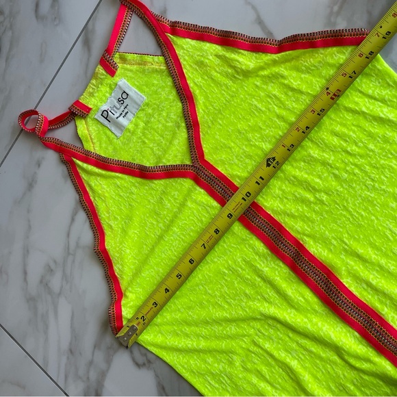 Pitusa Inca Mini Sun Dress Beach Cover Up in Lemon Yellow Petite XS - Picture 8 of 11